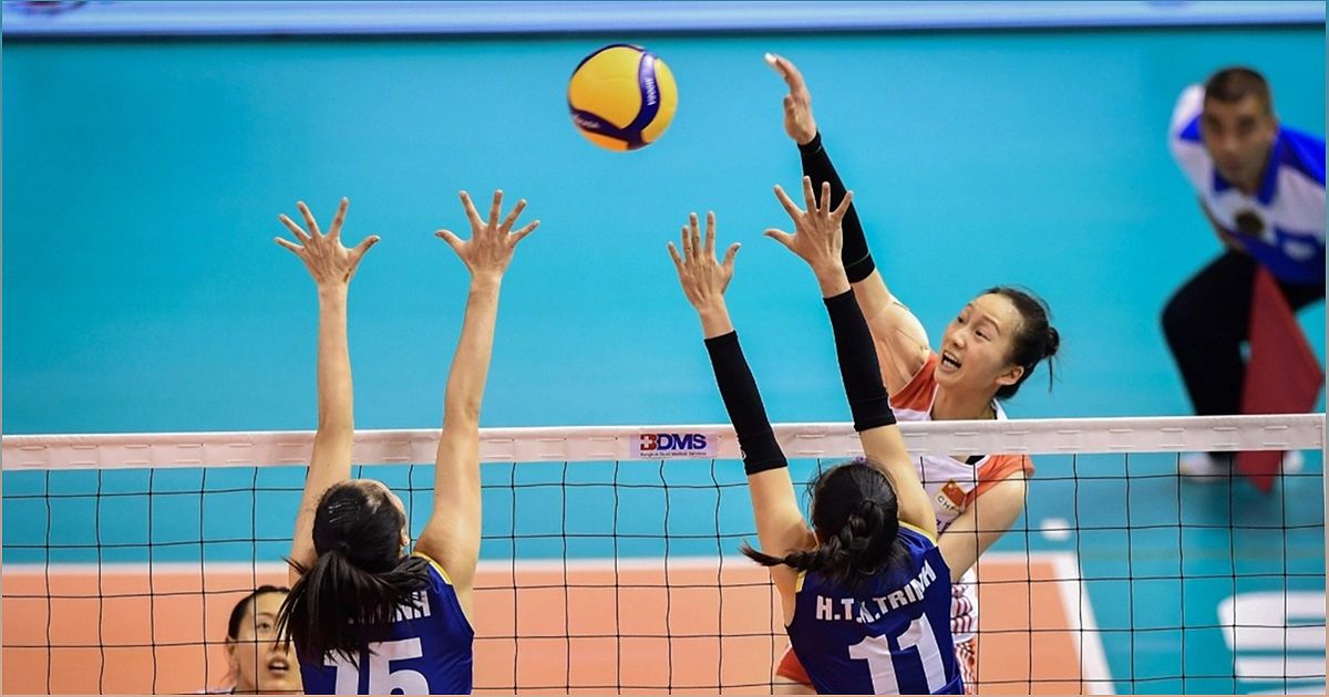 Đội bóng chuyền nữ Việt Nam thất bại trước Trung Quốc tại giải bóng chuyền nữ châu Á 2023 - -441234479