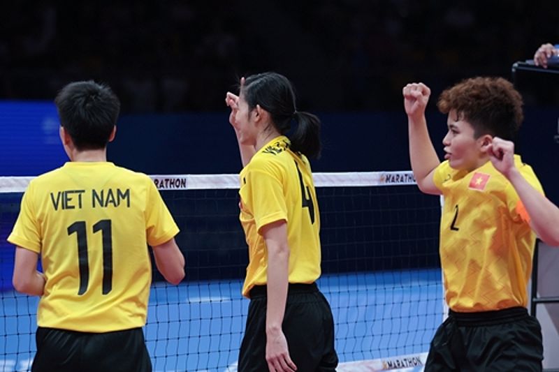 Đội tuyển bóng chuyền nữ Việt Nam giành chiến thắng quan trọng trước Triều Tiên - -740472398