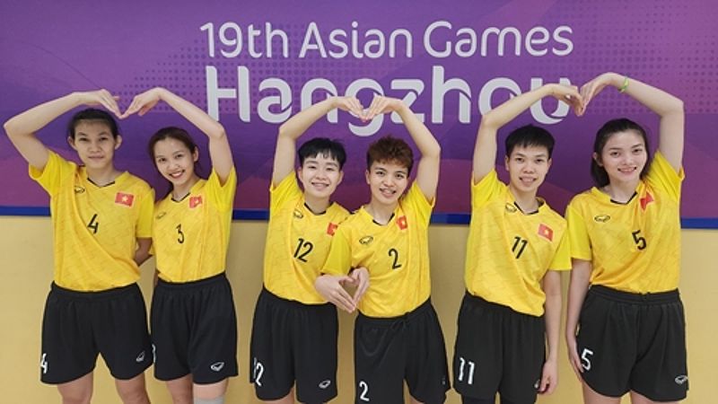 Đội tuyển bóng chuyền nữ Việt Nam giành chiến thắng quan trọng trước Triều Tiên - -408992037