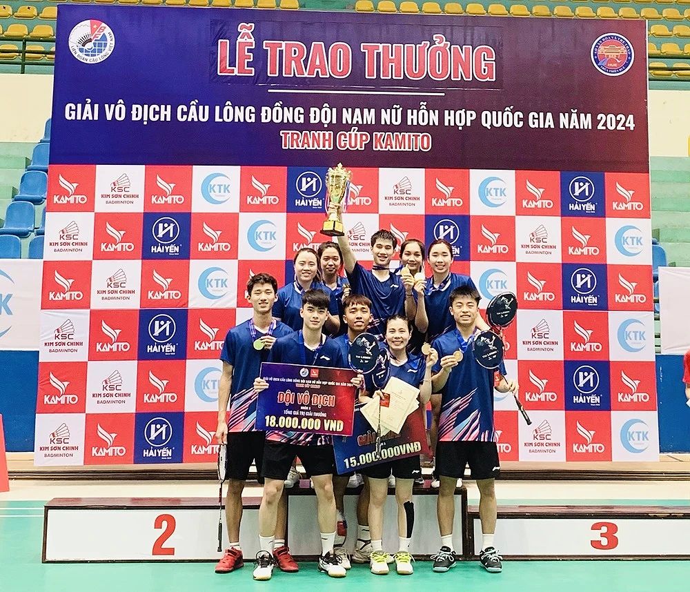 Chung kết giải vô địch cầu lông đồng đội nam nữ hỗ hợp quốc gia 2024: Bắc Giang lên ngôi vô địch - -1766634735